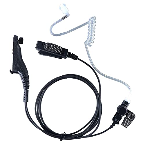 Wrtysully OhrhöRer Akustikschlauch Radio OhrhöRer Zweiwege-Headset mit Mikrofon für APX6000 APX4000 APX7000 von Wrtysully