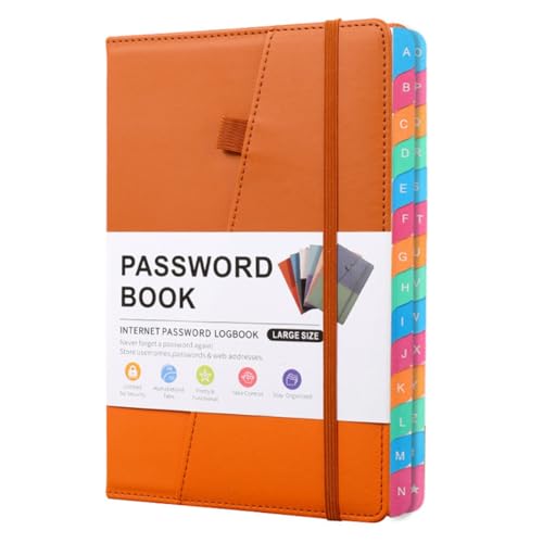 Wrtysully Passwortbuch mit Bunten Alphabetischen Tabs und Lesezeichen, Für Senioren 8,4 X 5,9, Internetadresse A Wrtysully Passwortbuch mit Bunten Alphabetischen Tabs und Lesezeichen, Für Senioren 8,4 X 5,9, Internetadresse A von Wrtysully