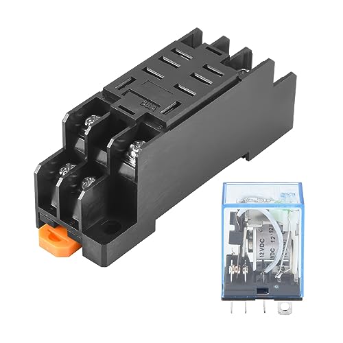 Wrtysully R 12V DC Spulenspannung Relais DPDT LY2NJ HH62P-L JQX-13F 10A Mit PTF08A Sockel Basis Wrtysully R 12V DC Spulenspannung Relais DPDT LY2NJ HH62P-L JQX-13F 10A Mit PTF08A Sockel Basis von Wrtysully