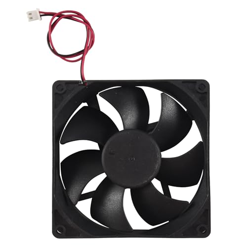 Wrtysully Schwarz Kunststoff-Platz 9025 90 x 90 x 25 mm DC 12V 0,25A Kuehler Luefter von Wrtysully