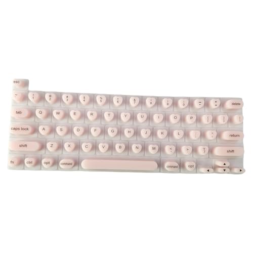 Wrtysully Silikon-Tastaturfolie, Schutzabdeckung, Tragbar, Schutzabdeckung für Tastatur, Schutzabdeckung, Silikon, Einfaches Tippen von Wrtysully