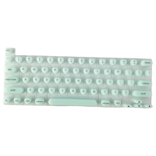 Wrtysully Silikon-Tastaturfolie, Schutzabdeckung, Tragbar, für das Tippen mit Langen Nägeln, Schützt die Tastatur Aus Silikon, Erleichtert das Tippen. von Wrtysully