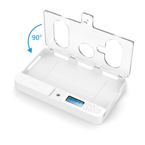 Wrtysully Transparente Smart-Timer-Telefon-Schließfach-Box, Selbstdisziplin, Handy-Zeitschloss-Box, Mobile Zeitschloss-Hülle, Aufbewahrungsbox, Zeitmanagement, Anti-Spiel-Sucht-Schloss von Wrtysully