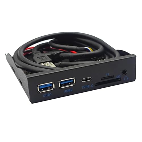 Wrtysully USB-Frontpanel-HUB 5 Gbit/S 2 X USB 3.0 + 1 X TYP C + TF/SD + HD Audio 3,5-mm-Kopfhöreranschluss-Mikrofonadapter für Den Desktop Wrtysully USB-Frontpanel-HUB 5 Gbit/S 2 X USB 3.0 + 1 X TYP C + TF/SD + HD Audio 3,5-mm-Kopfhöreranschluss-Mikrofonadapter für Den Desktop von Wrtysully