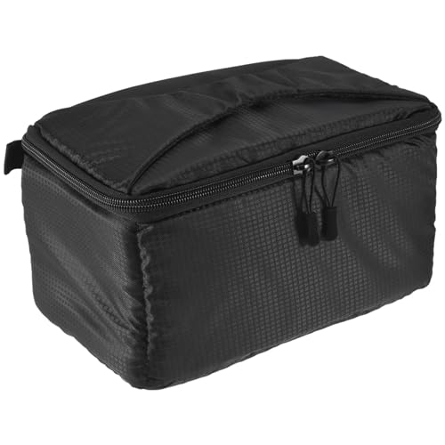 Wrtysully Universal Insert Partition Gepolsterte Kamera Tasche Stoßfeste Schutz Hülle für DSLR SLR Kamera (Schwarz) von Wrtysully