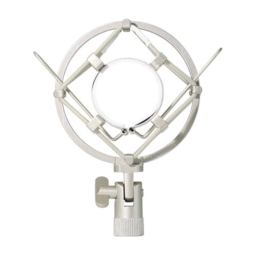 Wrtysully Universal Schockmount für Mikrofone 45mm-52mm, Hohe Kompatibilität, Mikrofonhalterung mit Antivibrationsfederung B von Wrtysully
