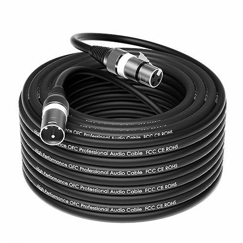 Wrugste XLR Kabel Premium Symmetrisches XLR Mikrofonkabel,30M 1Stück 3-Pin Stecker auf Buchse DMX Mikrofonkabel für Studioaufnahmen und Live-Produktion Wrugste XLR Kabel Premium Symmetrisches XLR Mikrofonkabel,30M 1Stück 3-Pin Stecker auf Buchse DMX Mikrofonkabel für Studioaufnahmen und Live-Produktion von Wrugste