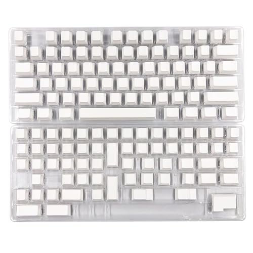137pcs Stilvoller Minimalistischer Weißer Blankschlüsselkaps Kirschheight PBT Dyesub Personalisierte Schlüsselcap Set Für Mechanische Tastatur von Wsdsgz