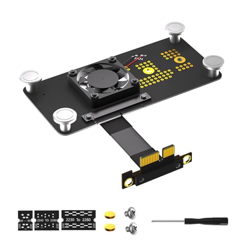Wsdsgz NGFFs NVME Key M Festplatten Zu PCIE 1X Verlängerungskabel Mit Magnetpad Unterstützen 2230/2242/2260/2280-Festplatten Wsdsgz NGFFs NVME Key M Festplatten Zu PCIE 1X Verlängerungskabel Mit Magnetpad Unterstützen 2230/2242/2260/2280-Festplatten von Wsdsgz