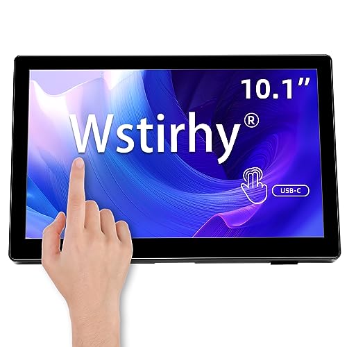 Wstirhy 10 Zoll Touchscreen Monitor Portable 1920x1200 16:10 IPS Touch Bildschirm keiner Monitor for Laptop Raspberry Pi PC von Wstirhy
