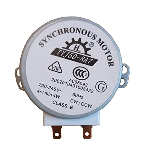 WuYan Mikro-Synchronmotor für Warmluftgebläse, Wechselstrom, 220–240 V, 4 W, 4 U/min, Durchmesser, 50Hz, CW/CCW, TYJ50–8A7, Mikrowellenofenmotor von WuYan