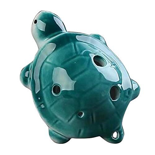 6 Löcher Ocarina Cartoon Tortoise Ocarina Flöte Wind Musikinstrumente Flöte Keramik Flauta Für Kinderspielzeug Ocarina von Wudaizhi