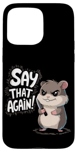 Hamster Wut Lustiger Humor Hülle für iPhone 15 Pro Max Hamster Wut Lustiger Humor Hülle für iPhone 15 Pro Max von Wütendes Geschenk Nagetier Sarkastisches Meme