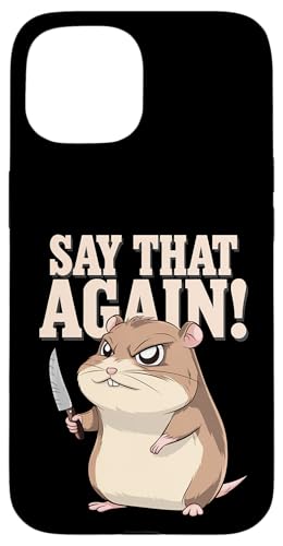 Hamster Wut Lustiger Humor Hülle für iPhone 15 Hamster Wut Lustiger Humor Hülle für iPhone 15 von Wütendes Geschenk Nagetier Sarkastisches Meme