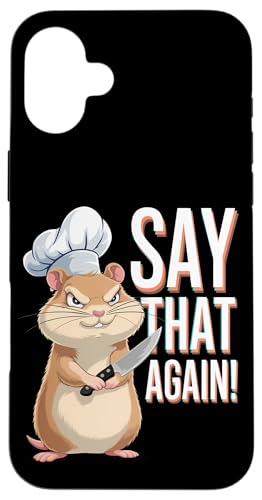 Hamster Wut Lustiger Humor Hülle für iPhone 16 Plus Hamster Wut Lustiger Humor Hülle für iPhone 16 Plus von Wütendes Geschenk Nagetier Sarkastisches Meme