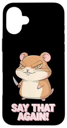 Hamster Wut Lustiger Humor Hülle für iPhone 16 Plus Hamster Wut Lustiger Humor Hülle für iPhone 16 Plus von Wütendes Geschenk Nagetier Sarkastisches Meme
