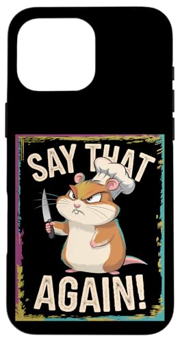 Hamster Wut Lustiger Humor Hülle für iPhone 16 Pro Max Hamster Wut Lustiger Humor Hülle für iPhone 16 Pro Max von Wütendes Geschenk Nagetier Sarkastisches Meme