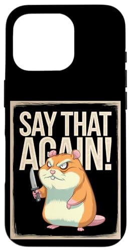 Hamster Wut Lustiger Humor Hülle für iPhone 16 Pro Hamster Wut Lustiger Humor Hülle für iPhone 16 Pro von Wütendes Geschenk Nagetier Sarkastisches Meme