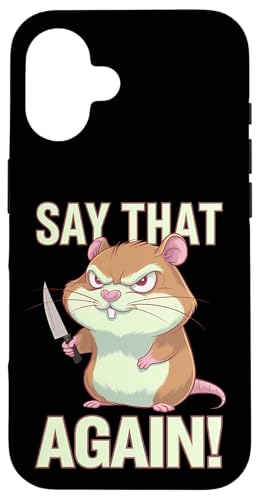Hamster Wut Lustiger Humor Hülle für iPhone 16 Hamster Wut Lustiger Humor Hülle für iPhone 16 von Wütendes Geschenk Nagetier Sarkastisches Meme