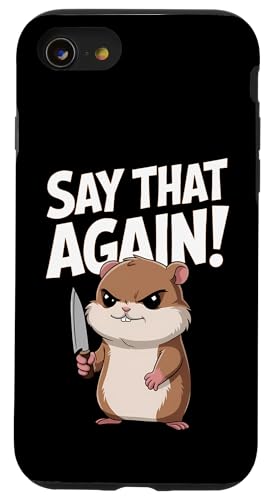 Hamster Wut Lustiger Humor Hülle für iPhone SE (2020) / 7 / 8 von Wütendes Geschenk Nagetier Sarkastisches Meme