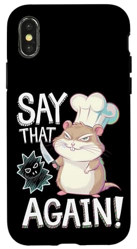 Hamster Wut Lustiger Humor Hülle für iPhone X/XS Hamster Wut Lustiger Humor Hülle für iPhone X/XS von Wütendes Geschenk Nagetier Sarkastisches Meme
