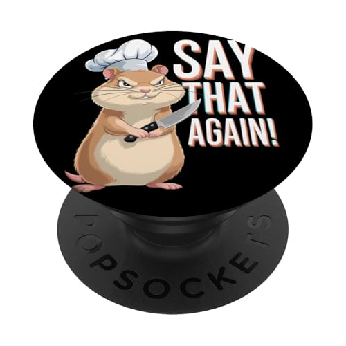 Hamster Wut Lustiger Humor PopSockets Klebender PopGrip von Wütendes Geschenk Nagetier Sarkastisches Meme
