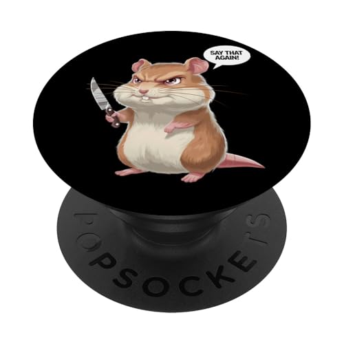 Hamster Wut Lustiger Humor PopSockets Klebender PopGrip Hamster Wut Lustiger Humor PopSockets Klebender PopGrip von Wütendes Geschenk Nagetier Sarkastisches Meme