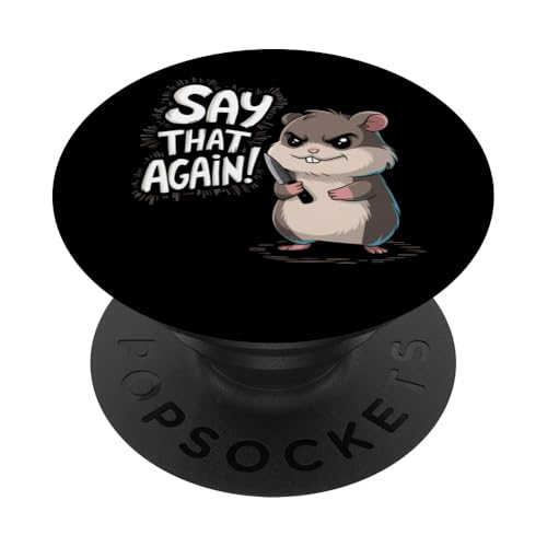 Hamster Wut Lustiger Humor PopSockets Klebender PopGrip Hamster Wut Lustiger Humor PopSockets Klebender PopGrip von Wütendes Geschenk Nagetier Sarkastisches Meme