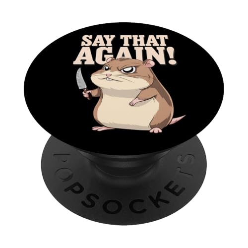 Hamster Wut Lustiger Humor PopSockets Klebender PopGrip Hamster Wut Lustiger Humor PopSockets Klebender PopGrip von Wütendes Geschenk Nagetier Sarkastisches Meme