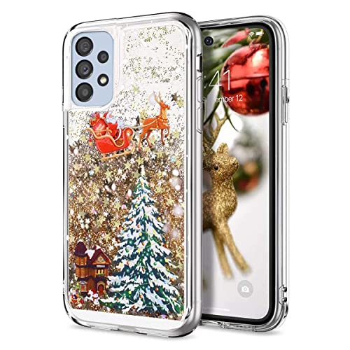 Samsung A53 5G Hülle Weihnachten Glitzer 3D Treibsand Fließende Flüssigkeit Bling Sparkle Klar Transparent TPU Gel Silikon Stoßfest Schutzhülle für Samsung Galaxy A53 5G Gold Samsung A53 5G Hülle Weihnachten Glitzer 3D Treibsand Fließende Flüssigkeit Bling Sparkle Klar Transparent TPU Gel Silikon Stoßfest Schutzhülle für Samsung Galaxy A53 5G Gold von Wuhaizher