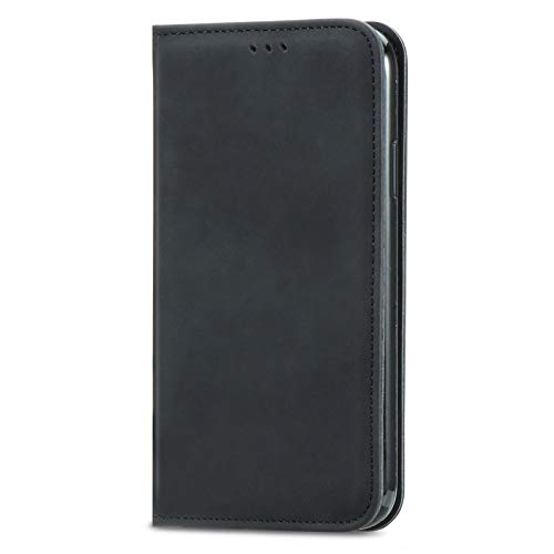 Wuhaizher Für Honor 90 Lite Hülle Leder Wallet Book Flip Folio Stand View Vollschutz Cover mit Ständer Kartenfächern Magnetverschluss Kompatibel mit Honor 90 Lite Handyhüllen Stoßfest, Schwarz von Wuhaizher