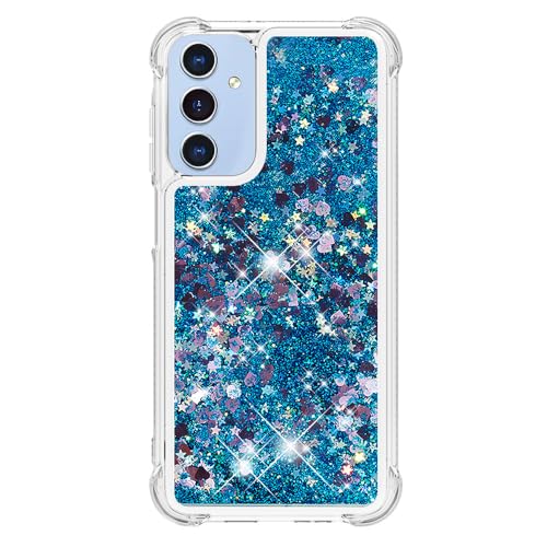 Wuhaizher Samsung A15 Hülle Glitzer, 3D Bling Sparkle Treibsand Fließende Flüssigkeit Klar Transparent Gel Silikon Stoßfest Schutzhülle für Samsung Galaxy A15 5G / 4G Cover Mädchen Blau Wuhaizher Samsung A15 Hülle Glitzer, 3D Bling Sparkle Treibsand Fließende Flüssigkeit Klar Transparent Gel Silikon Stoßfest Schutzhülle für Samsung Galaxy A15 5G / 4G Cover Mädchen Blau von Wuhaizher
