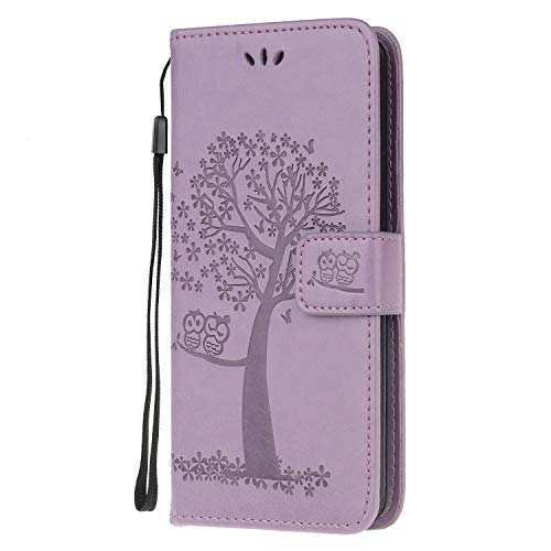 Wuhaizher Schutzhülle für Samsung Galaxy S25 Ultra, Leder, Brieftasche, Flip-Folio, Magnetverschluss, Standfunktion, Buchstil, stoßfest, niedliches Eulen- und Baum-Muster, Hellviolett Wuhaizher Schutzhülle für Samsung Galaxy S25 Ultra, Leder, Brieftasche, Flip-Folio, Magnetverschluss, Standfunktion, Buchstil, stoßfest, niedliches Eulen- und Baum-Muster, Hellviolett von Wuhaizher