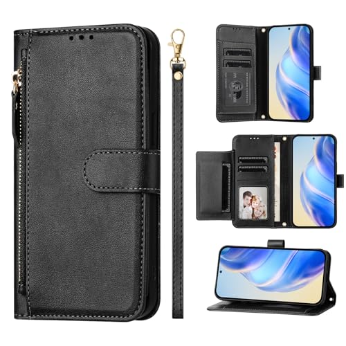 Wuhaizher Schutzhülle für Samsung S25, mit Reißverschluss, stoßfest, Leder, Brieftaschen-Schutzhülle für Damen und Herren, mit Ständer, 6 Kartenfächern, Silikon, Stoßfänger, Reißverschluss, Wuhaizher Schutzhülle für Samsung S25, mit Reißverschluss, stoßfest, Leder, Brieftaschen-Schutzhülle für Damen und Herren, mit Ständer, 6 Kartenfächern, Silikon, Stoßfänger, Reißverschluss, von Wuhaizher