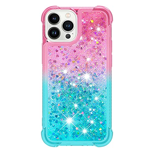 iPhone 15 Pro Max Hülle Glitzer 3D Cute Bling Sparkle Treibsand Fließende Flüssigkeit Klar Transparent TPU Gel Silikon Stoßfest Schutzhülle für iPhone 15 Pro Max Hülle Mädchen, Rosa & Blau iPhone 15 Pro Max Hülle Glitzer 3D Cute Bling Sparkle Treibsand Fließende Flüssigkeit Klar Transparent TPU Gel Silikon Stoßfest Schutzhülle für iPhone 15 Pro Max Hülle Mädchen, Rosa & Blau von Wuhaizher