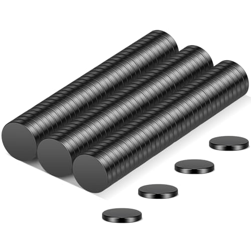 Wukong 6x1mm Schwarz Kleine Magnete, 100 Stück Mini Rund Neodym Magnete für Kühlschrank DIY Craft Office Whiteboard Magnete von Wukong