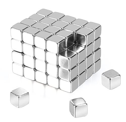 Wukong 81 Stück Neodym Magnete Extra Stark,5x5x5mm Starke Magnete mit Box, Magnete für Magnettafel，Kühlschrank und Handwerkliche Herstellung. von Wukong