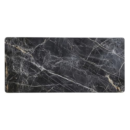 Grau Mauspad XXL Gaming 600x300x3 mm, Mauspad Groß Marmor Mousepad mit Anti Rutsch Basis und Wasser Resistent Oberfläche, Verbesserung Präzision und Geschwindigkeit der Büroarbeit, Desk Mat-LG838 von Wuleogxi
