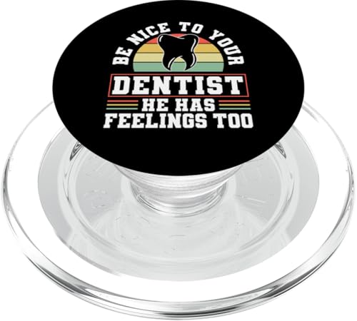 Be Nice To Your Dentist He Has Feelings Too Root Canal PopSockets PopGrip für MagSafe Be Nice To Your Dentist He Has Feelings Too Root Canal PopSockets PopGrip für MagSafe von Wurzelbehandlung Zahnarzt Design Idee