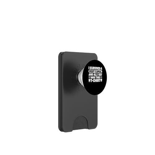 I Survived A Root Canal Treatment Dentist PopSockets PopWallet für MagSafe von Wurzelbehandlung Zahnarzt Design Idee