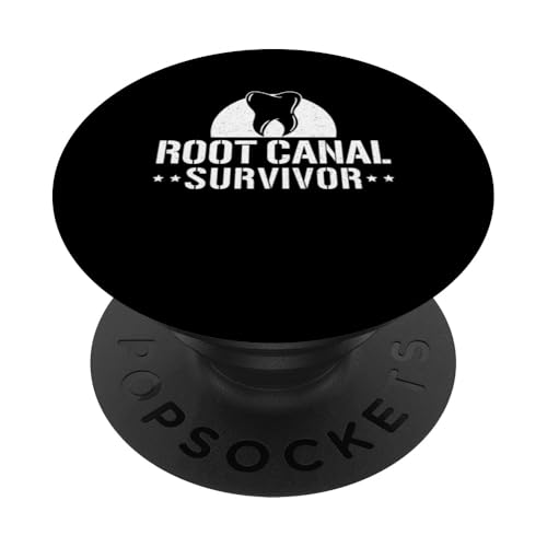 Root Canal Survivor Treatment Dentist PopSockets Klebender PopGrip von Wurzelbehandlung Zahnarzt Design Idee