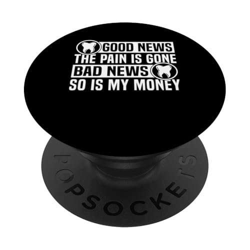 Good News The Pain Is Gone Root Canal Survivor Dentist PopSockets Klebender PopGrip Good News The Pain Is Gone Root Canal Survivor Dentist PopSockets Klebender PopGrip von Wurzelbehandlung Zahnarzt Designs Ideen