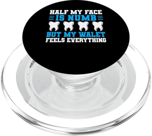 Half My Face Is Numb Root Canal Survivor Dentist PopSockets PopGrip für MagSafe Half My Face Is Numb Root Canal Survivor Dentist PopSockets PopGrip für MagSafe von Wurzelbehandlung Zahnarzt Designs Ideen