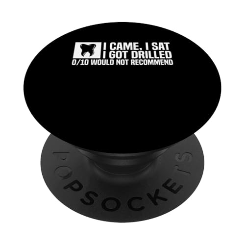 I Came I Sat I Got Drilled Root Canal Survivor Dentist PopSockets Klebender PopGrip I Came I Sat I Got Drilled Root Canal Survivor Dentist PopSockets Klebender PopGrip von Wurzelbehandlung Zahnarzt Designs Ideen