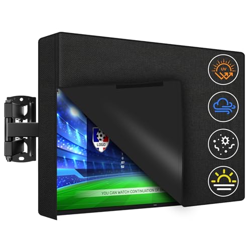 Outdoor TV Abdeckung, Fernseher Bildschirmschutz Abdeckung für 52–55 Zoll Fernseher, 600D Oxford-Gewebe mit PU-Beschichtung, Wasserdicht, Staubdicht und Wetterfest, Geeignet mit Standardhalterungen Outdoor TV Abdeckung, Fernseher Bildschirmschutz Abdeckung für 52–55 Zoll Fernseher, 600D Oxford-Gewebe mit PU-Beschichtung, Wasserdicht, Staubdicht und Wetterfest, Geeignet mit Standardhalterungen von Wusboo