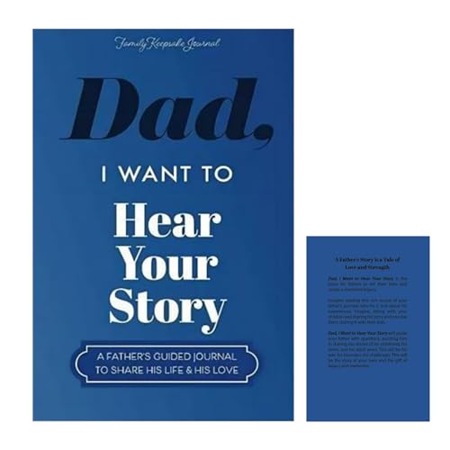 Dad, I Want To Hear Your Story Journal Book, Father's Guided Journal To Share His Life & His Love, Dad's Story Notebook, Holiday Greetings Paper Notebook For School, Record Important Daily Reminders von Wusideday