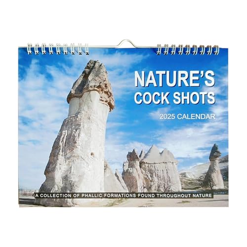 Funny Natures D*ck Pics Kalender 2025 | Nature's Cocks Shots Kalender 2025 | Dicks in Nature Kalender mit 12 hochauflösenden Bildern | Gag, unhöflich, tolles Geschenk für Geburtstage, Erwachsene von Wuyooprt