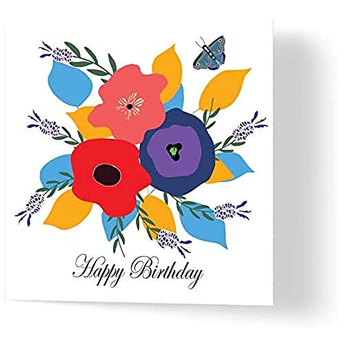Wuzci Geburtstag Floral Grußkarte von Wuzci