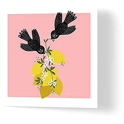 Wuzci Geburtstagskarte, Motiv: Zitronenvögel von Wuzci