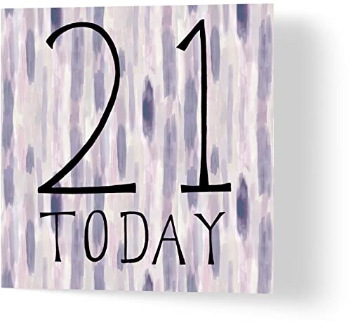 Wuzci Geburtstagskarte "21 Today", 150 mm Länge x 150 mm Breite von Wuzci